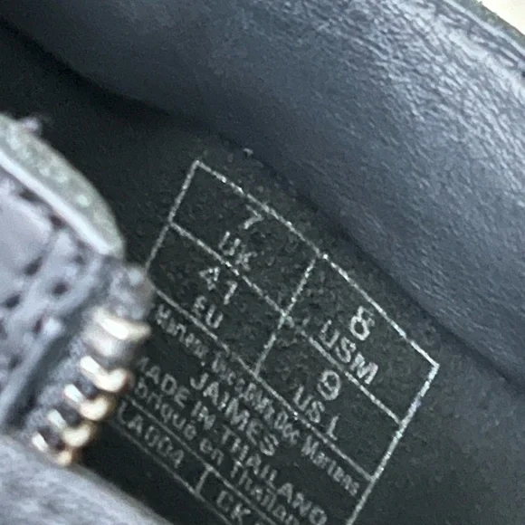 Dr Martens Jaimes Leather Buckle Chelsea Black Combat Boots Size 8Men 9Women - Picture 6 of 9